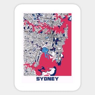 Sydney - Australia MilkTea City Map Sticker